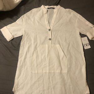 Zara cotton dress medium **with tags**